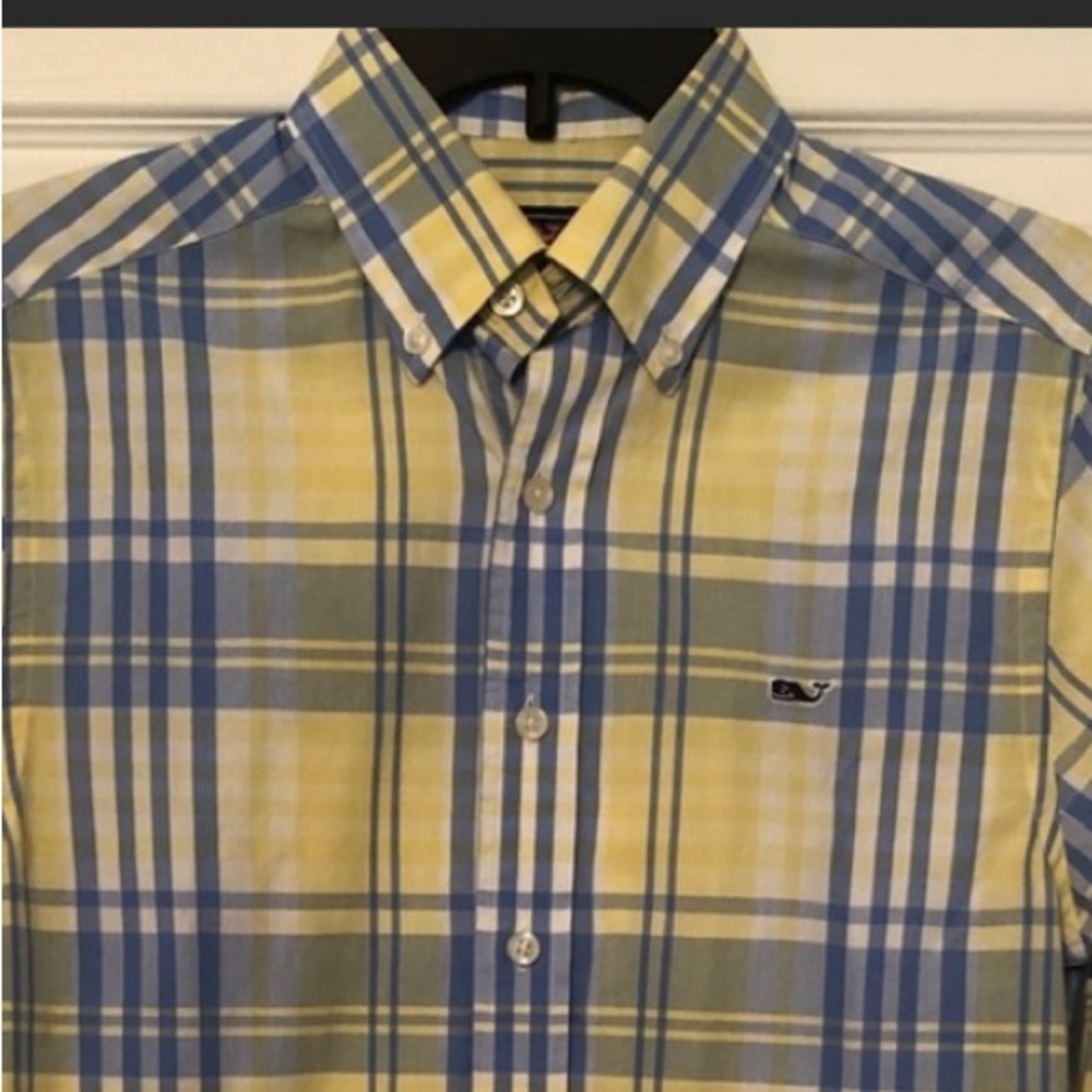 NWOT Vineyard Vines Button Up Down Blue Shirt